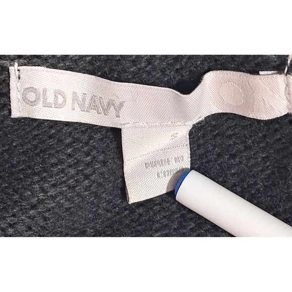 Old Navy Black Cable Knit Sweater Dress With Cowl Neck & Long Sleeves Size Small - Picture 2 of 11